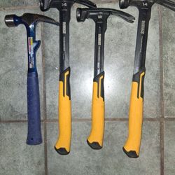 3 - Dewalt 12oz And 14oz Hammer / Estwing 22oz Hammer  / All For