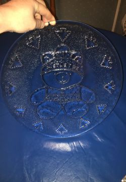 13" Round Crystal Christmas Platter