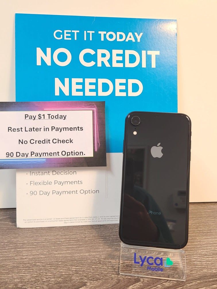 Apple IPhone XR 64gb  UNLOCKED . NO CREDIT CHECK $1 DOWN PAYMENT OPTION  3 Months Warranty * 30 Days Return *