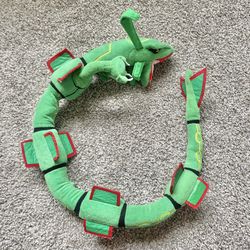 Original Pokémon Plush Large Rayquaza Bendable Pokémon