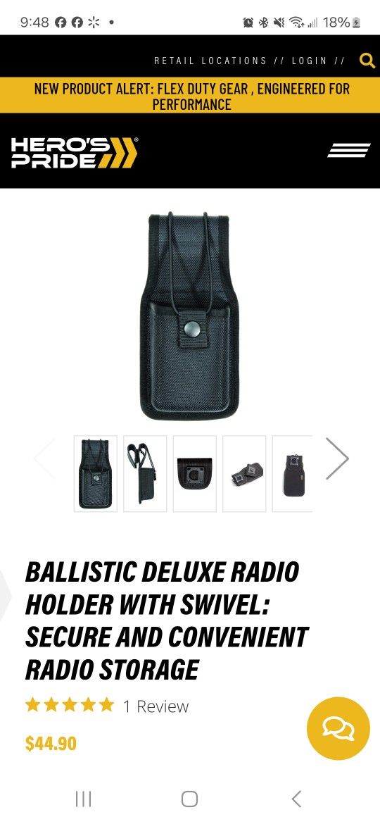 Heros Pride Radio Holster
