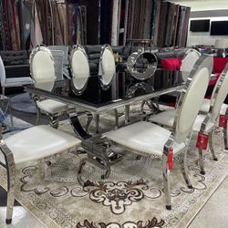 Glam Dining Table Set