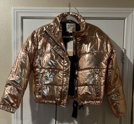 New Ashley By 26 Metallic Puffer Jacket For Girls 