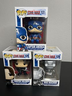 Funko Pop Marvel Civil War Set of 3 NIB