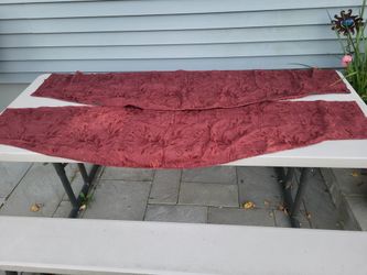 valances maroon set of 2