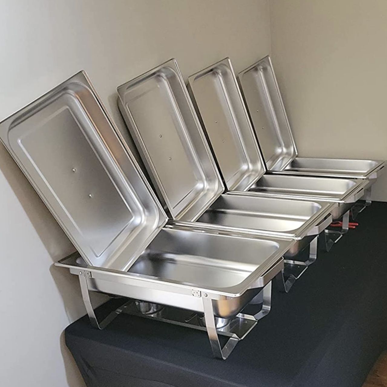 4 X Chafing Dish Set, 10 Quart