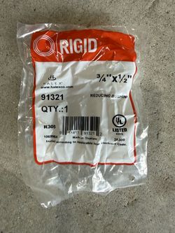 Rugid/Halex 3/4 In. to 1/2 In.Reducing Conduit Bushing 91321 Pack of 25 Halex