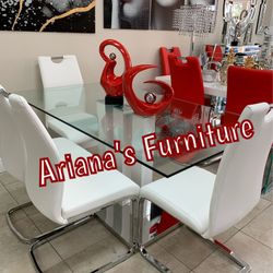 New Dining Table Set 63x35