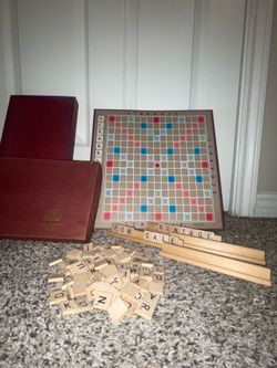 Vintage Selchow & Righter Scrabble Board Game (1970s) – Wooden Tiles – Complete