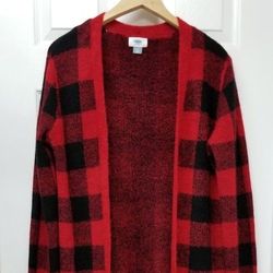Buffalo Plaid Cardigan M