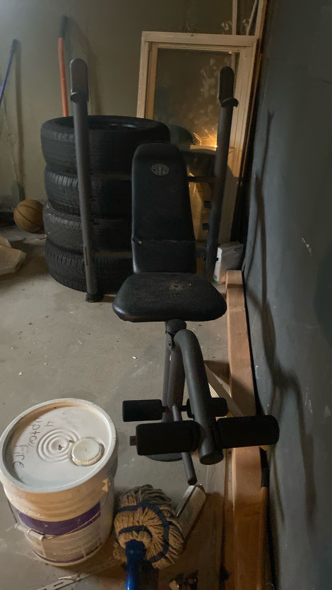 Gold Gym Bench With Weights