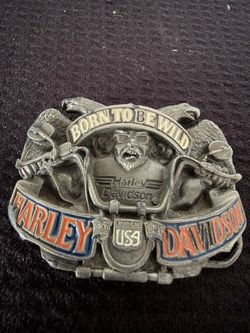 Harley Davidson Belt Buckle “Born To Be Wild”
