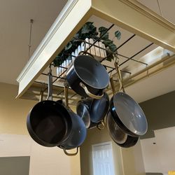 Custom Built Hanging Pot rack