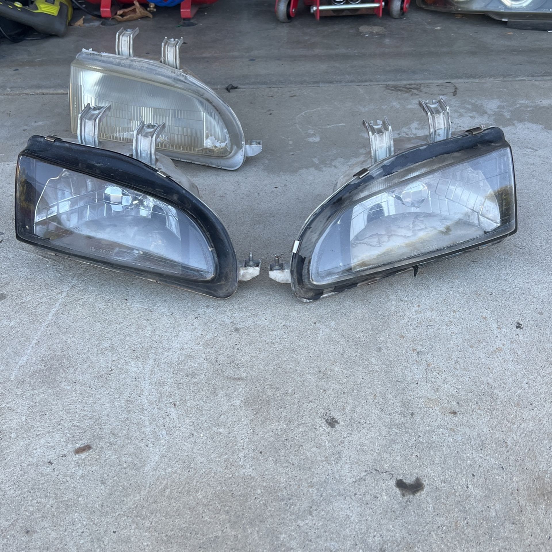 Honda Civic Eh2 Eh3 Aftermarket City Headlights Clear Glass