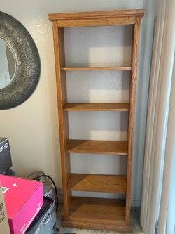 Two matching Wood Bookcases/shelves