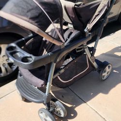 Stroller Double Seat With Stand And Bench