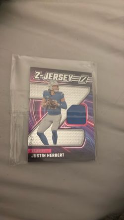 Justin Herbert Zenith Z-Jersey Relic Card
