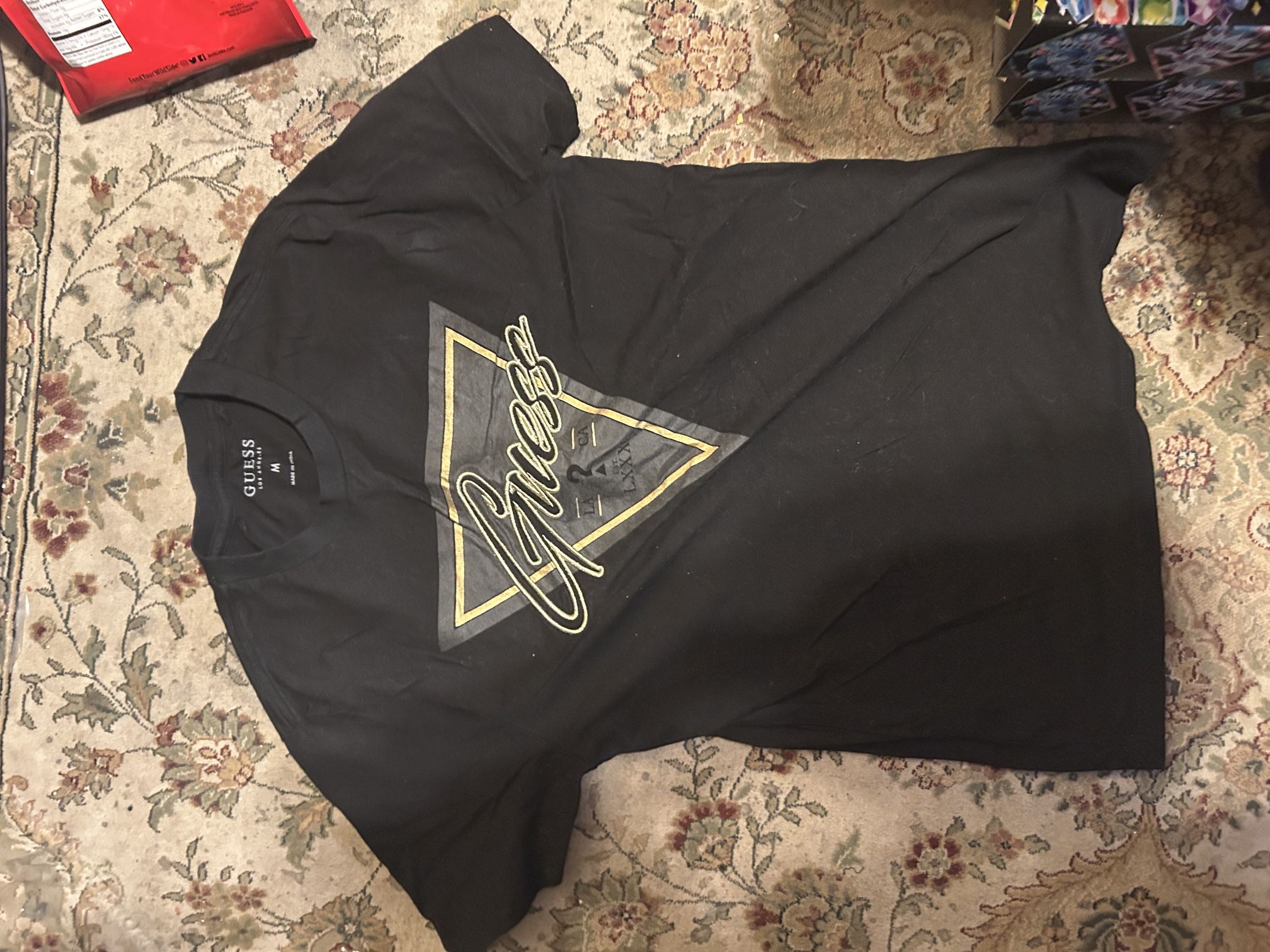 Guess Black And Gold Mens T-shirt