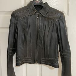 Fitted Leather Jacket HD