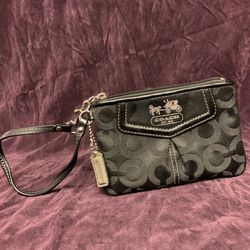 Black Coach Wristlet