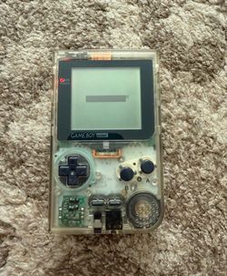 Nintendo gameboy pocket console clear