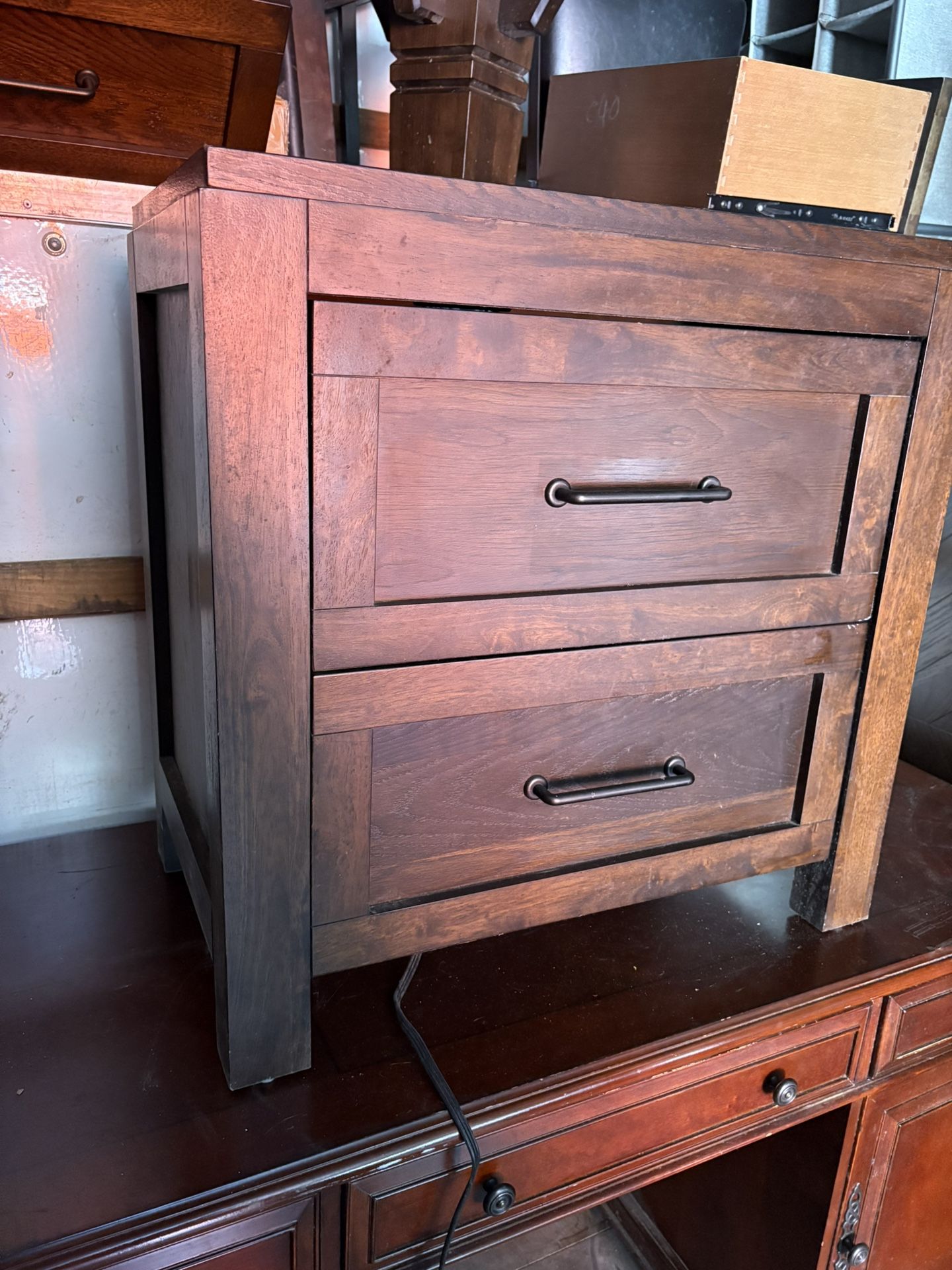 Raymour And Flanagan Night Stand With Power