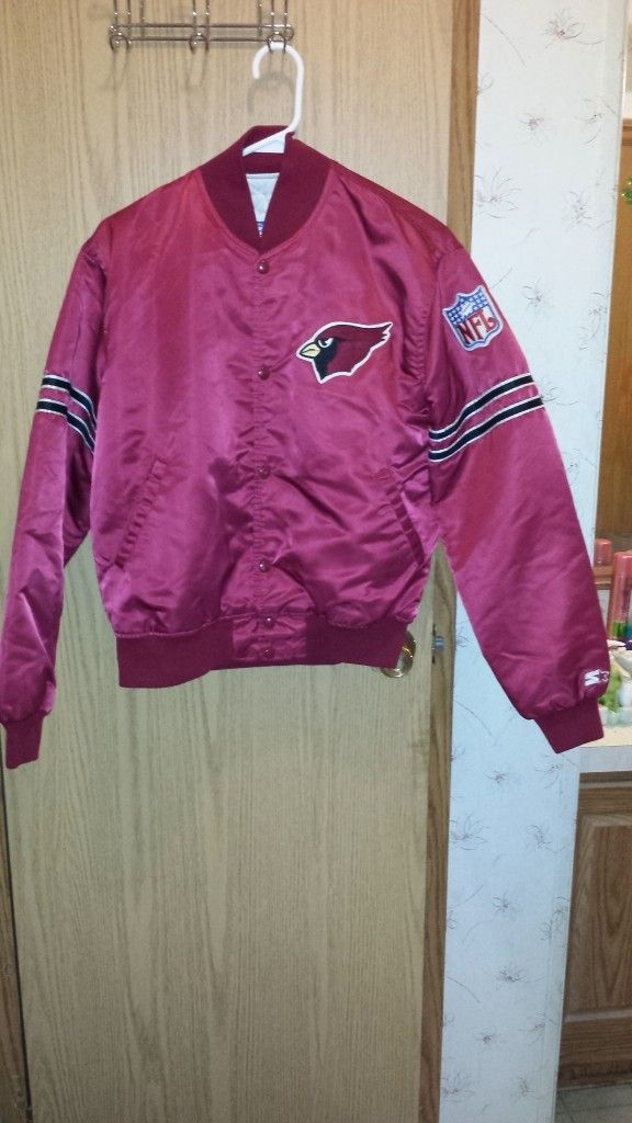 Vintage 90’s Starter Phoenix Cardinals NFL Embroidered Satin Jacket Size M