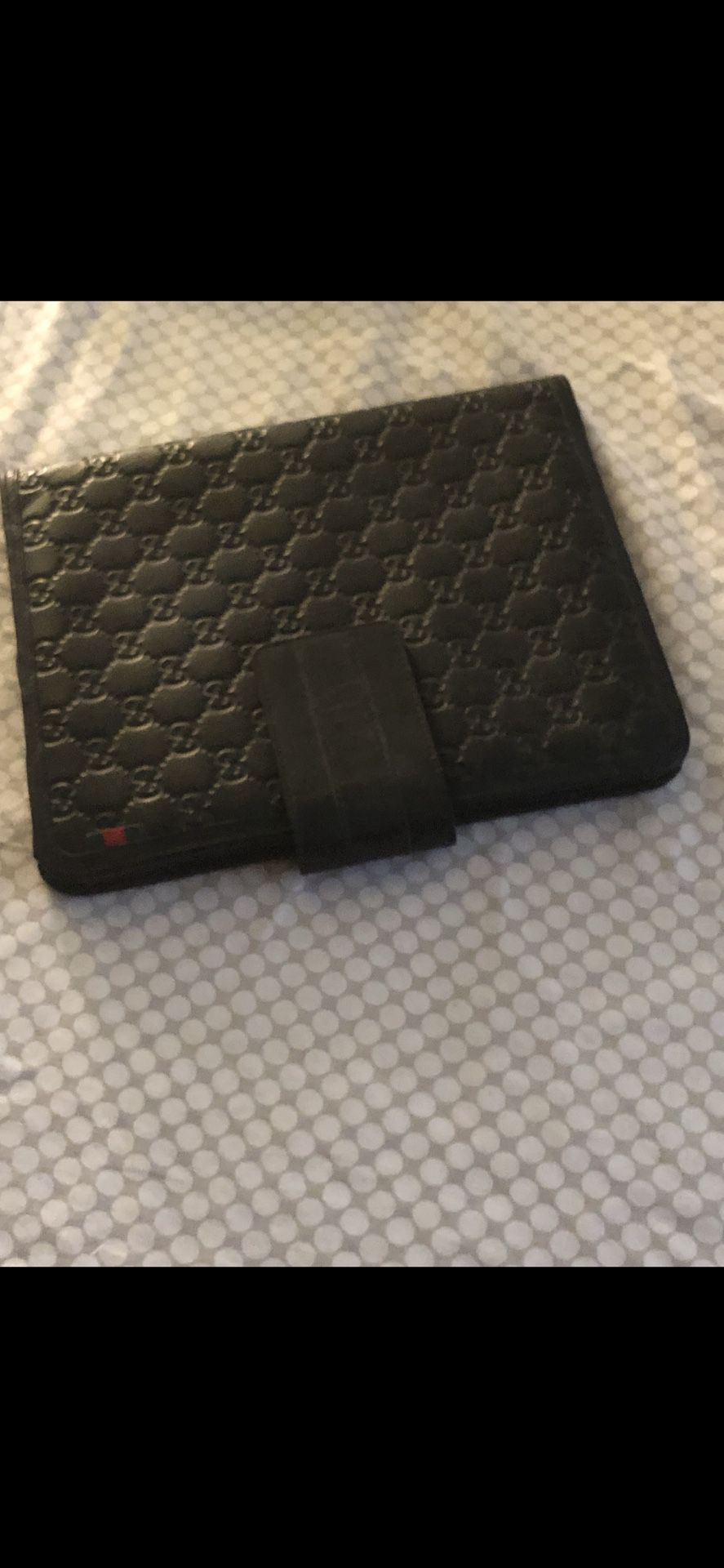 GUCCI Brown Genuine Leather IPad Case, Gucci