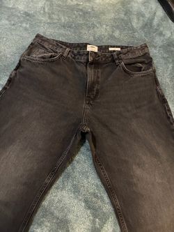 Faded Black Denim Jeans