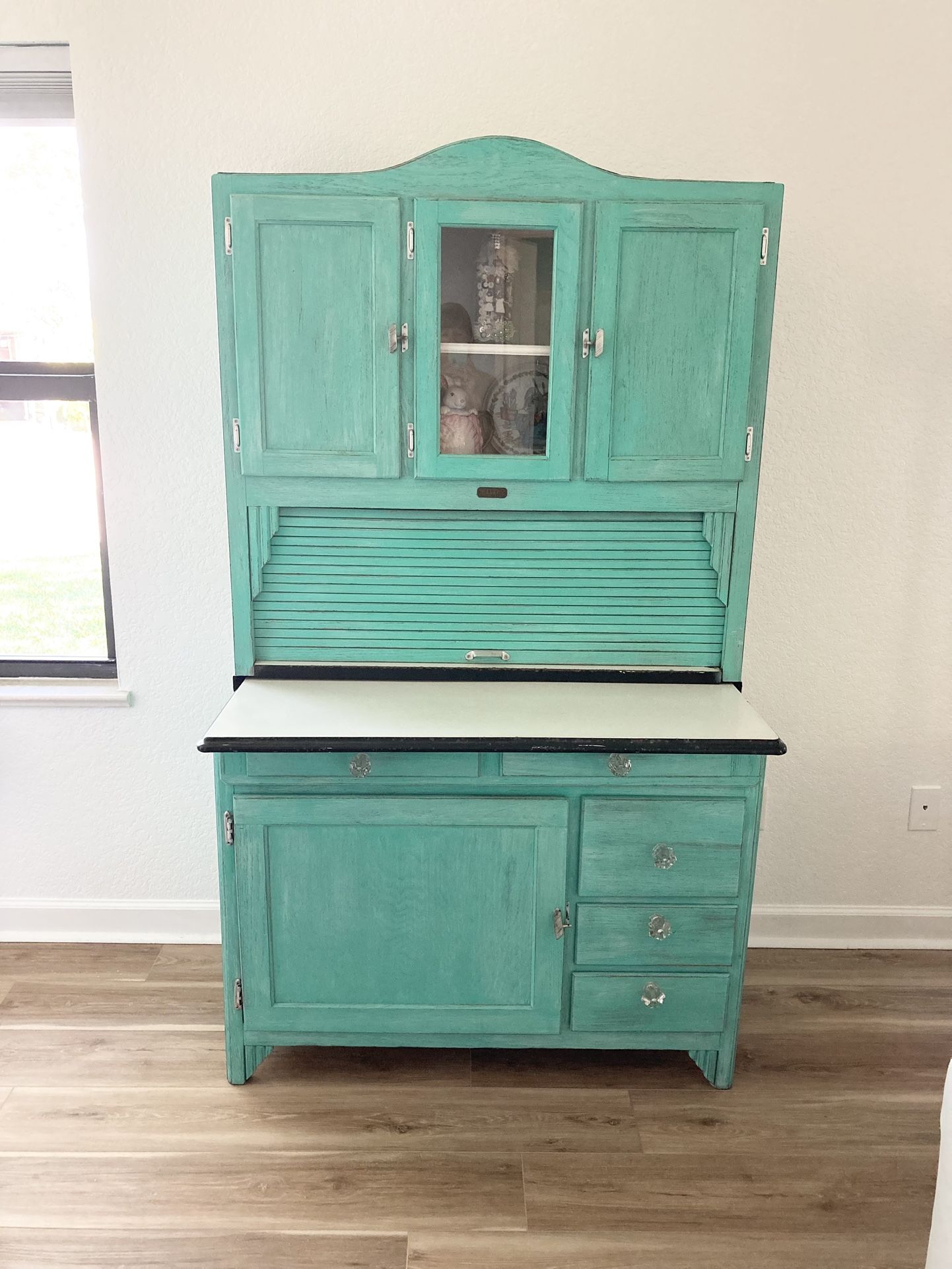 Antique Hoosier Kitchen Cabinet Flour Bin