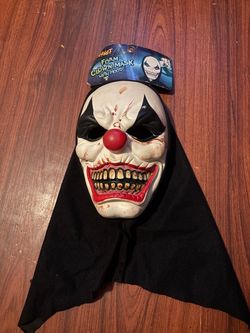 Spirit Halloween Foam Clown Mask with Hood