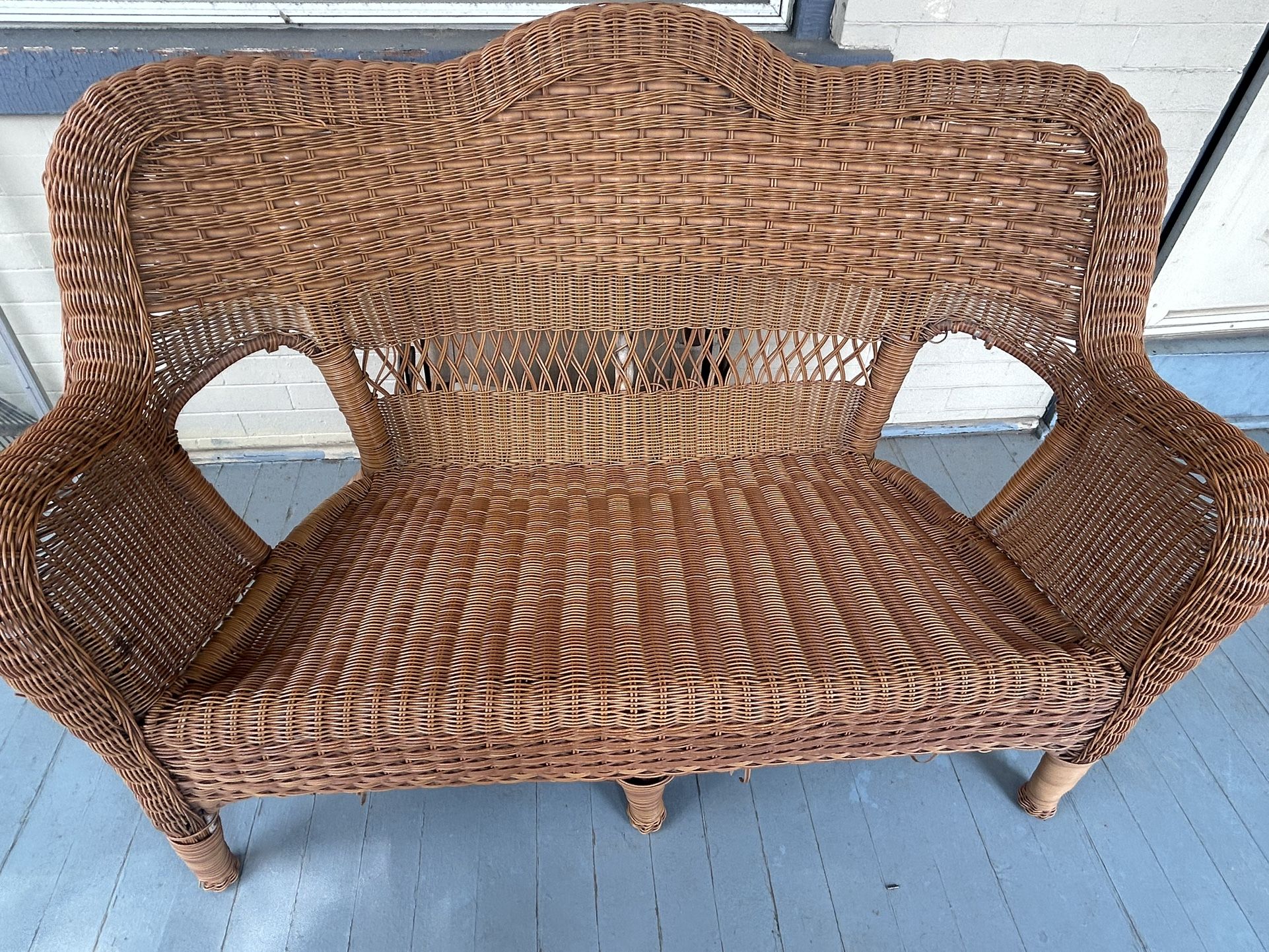 $40 Wicker Bench