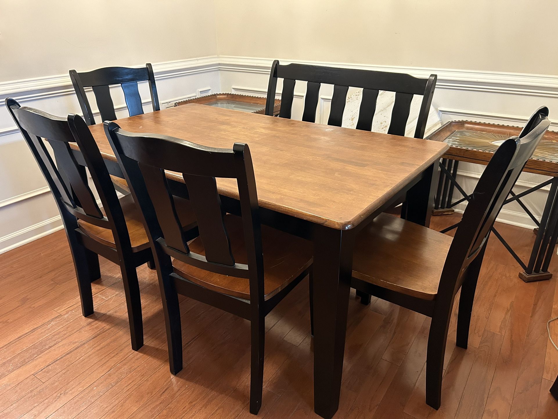 Farmhouse Dining Table Set with Bench