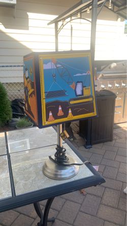Kids construction theme lamp