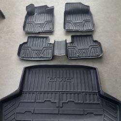 2022-26 Honda Civic Sedan All Weather Mats And Trunk 