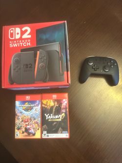 Nintendo Switch 2 Bundle with Games and Pro Controller
