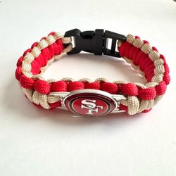 San Francisco 49ers Paracord Bracelet