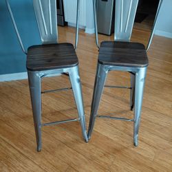 Bar Size Stools With Backs