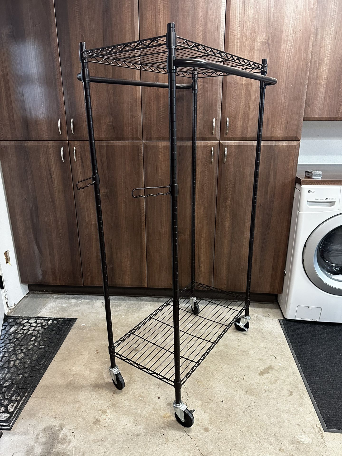 Better Homes & Gardens Double Hanging Garment Rack, 38.2Wx 23.6Dx 66.1H