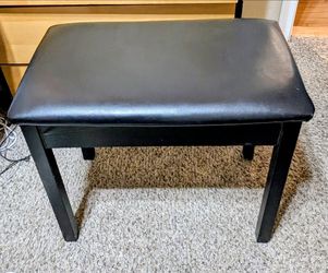 Black ottoman