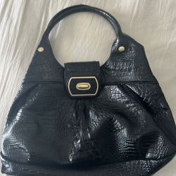 Brahmin Black Leather Hobo Bag