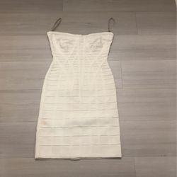 Herve Ledger White Dress XS