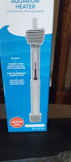 50W Aquarium Heater for Up to 15 Gallons