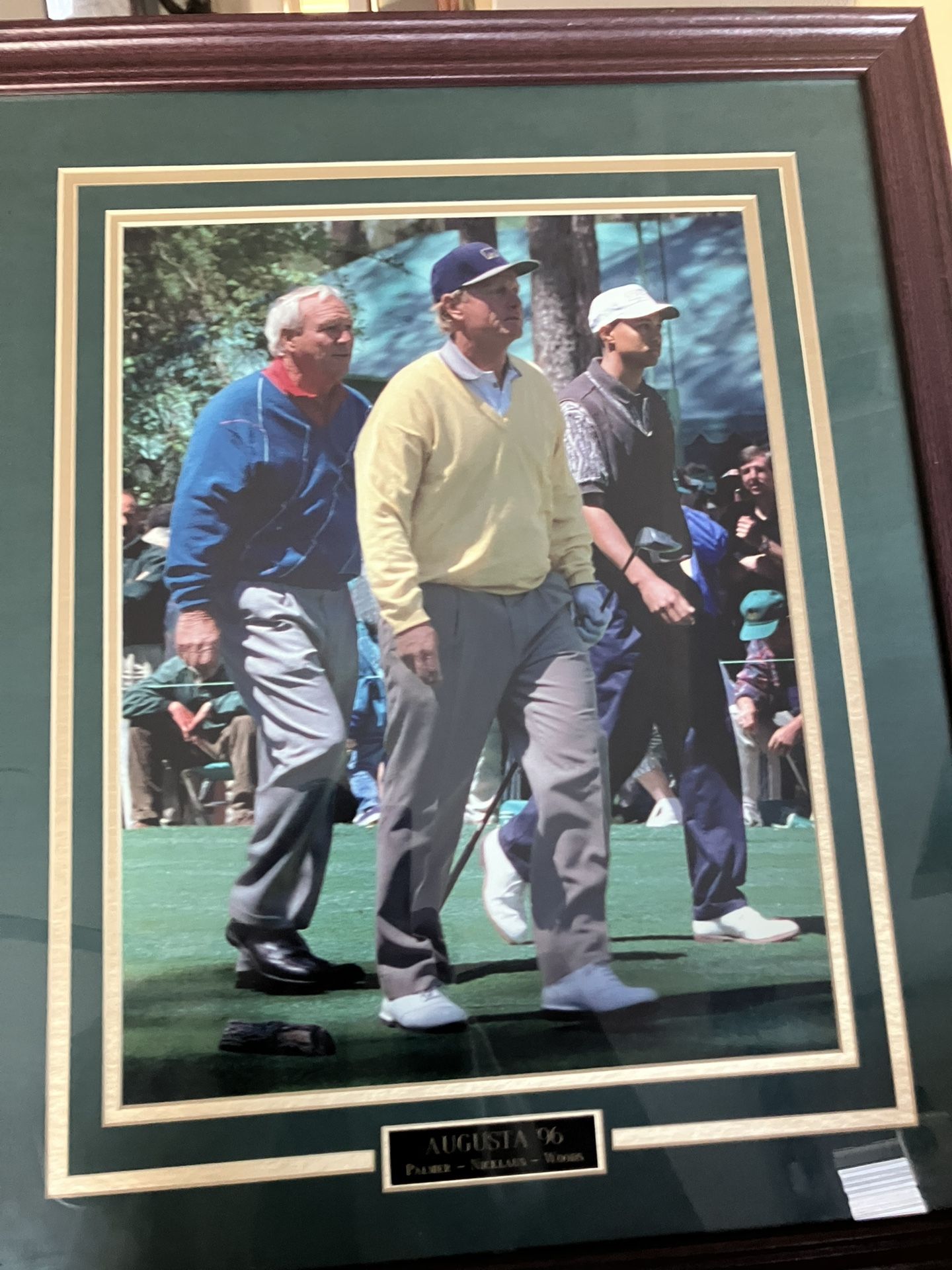 Augusta 1996 Golf Arnold Palmer Jack And Tiger Woods