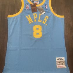 NEW Kobe Bryant Jersey Los Angeles MPLS. #8 Lakers / Dodgers KB #8 #24 / Nick Van Exel /All Star Lower Merion 