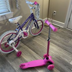 Kids Bicycle And Scooter
