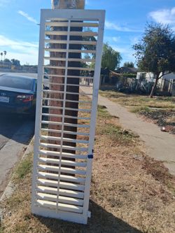 White Wood Plantation Shutter Panel