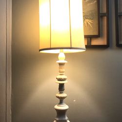 Vintage White Alabaster Lamp
