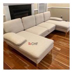 U Shaped 3 Piece Living Room Sectional Sofa Set