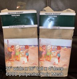 “Beach Babies” Tote Mesh Bag 